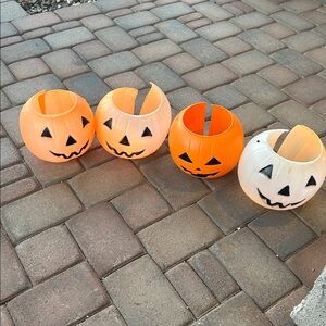 4 Porch Light Pumpkins To Wrap Around Fixture